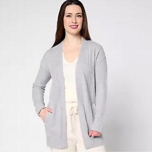 Barefoot Dreams CozyChic Lite Cardigan Women’s 1X Open Front Sweater Cottagecore